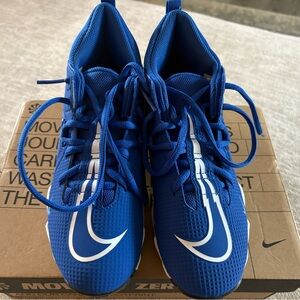 Nike Royal Blue football cleats with White Accents